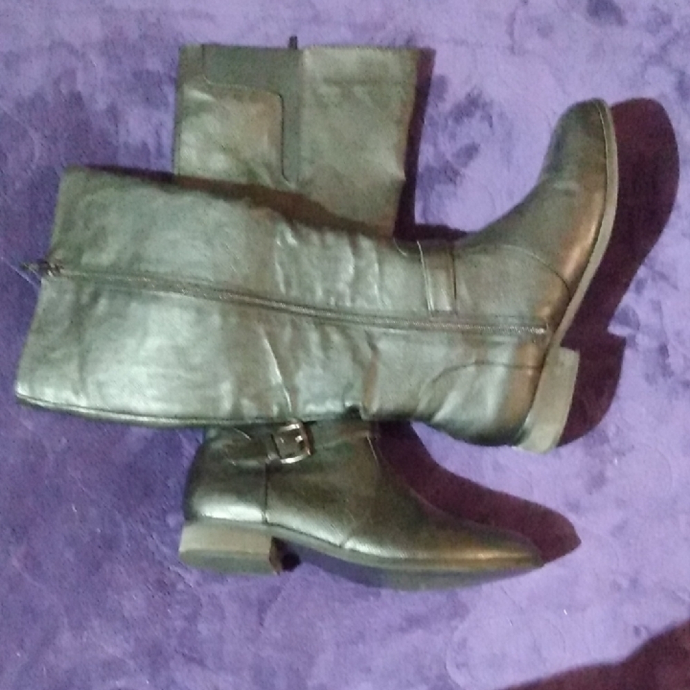 Wanted Black Knee-High Boots